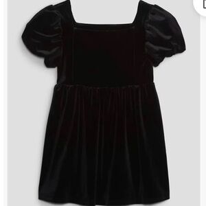 GAP Black Velvet Toddler Dress
